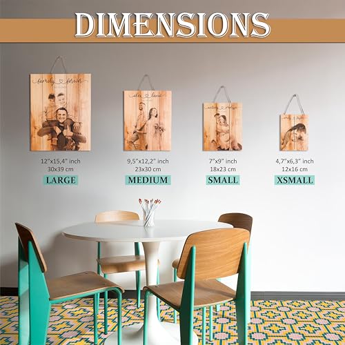 Personalized Wooden Photo Print from Your Picture Custom Photo on Wood - color: Rustic Photo Design