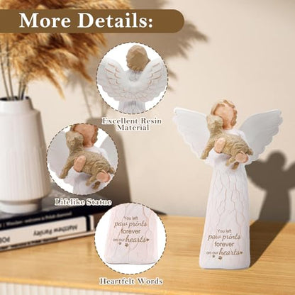 BEARAE Dog Memorial Gifts for Loss of Dog, Pet Loss Sympathy Gift, Pet Remembrance Bereavement Figurine Gifts - Brown Puppy