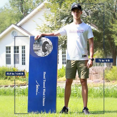 ASTARIN 78" Wind Chimes Outside,2.4in Tubes Metal Handcrafted WindChimes - size: 78" Bronze