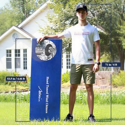 ASTARIN 78" Wind Chimes Outside,2.4in Tubes Metal Handcrafted WindChimes - size: 78" Bronze