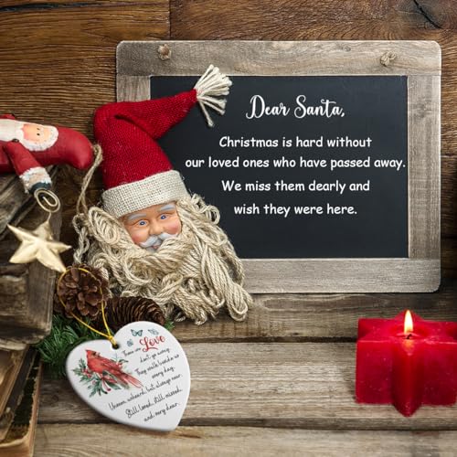 Cardinal Memorial Christmas Ornament Keepsakes - Sympathy, Bereavement Gifts for Loss of Loved One, Condolences Gift, in Loving Memory of Mother, Father, Son, Daughter, Brother, Husband - style: Memorial