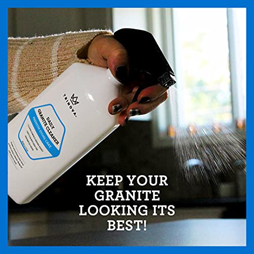 TriNova Granite Cleaner & Polish for Stone Surfaces, 18 fl oz | pH-neutral cleaner for granite, marble, quartz and sealed stone. - style: 18 fl oz