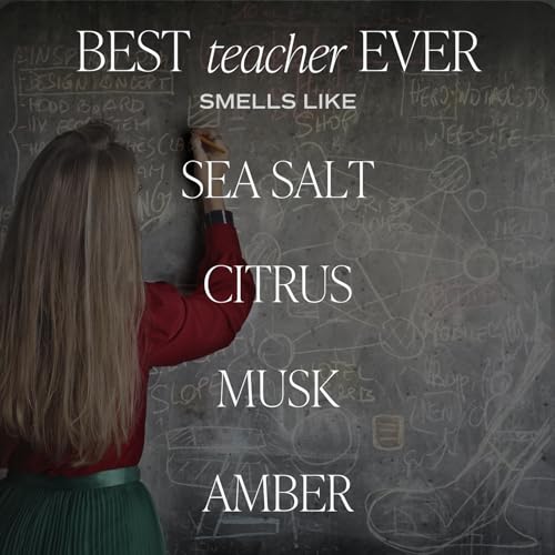 Sweet Water Decor Best Teacher Ever Candle, Back to School Teacher Gifts, 9 oz Clear Jar with 40 Hour Burn Time, Made in USA, Teacher Appreciation Gifts, End of School Year - style: Best Teacher Ever