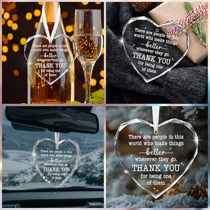 TEEZWONDER Thank You Gifts for Women Men - Glass Christmas Ornaments 2026 - color: There Are People