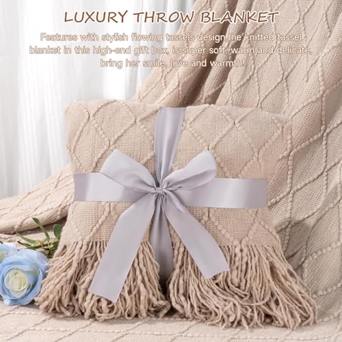 Self Care Gifts Get Well Soon Gift Baskets for Women, Mothers Day Birthday Gifts Care Package for Women, Thinking of You Inspirational Sympathy Gift Set for Mom Her Wife Girlfriend Sister Friend - color: Light Khaki