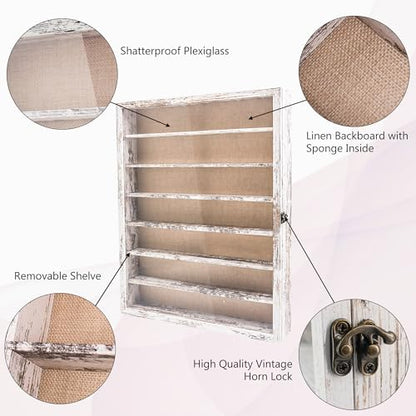 Shadow Boxes Display Cases 16x20 with Removable Shelves, 2.2 Inch White Deep Shadow Box Frame for Keepsake Collectibles, Coins Military Medals Pins Wedding Flowers - color: White, size: 16*20