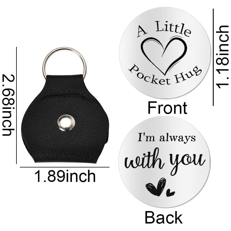 Sisadodo Pocket Hug Token Long Distance Relationship Keepsake Gifts for Son Daughter Birthday Christmas Gifts for Women Men - color: I'm Always With You