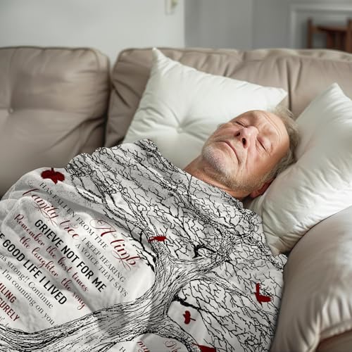 Bereavement Gifts Blanket Sympathy Gift Memorial Gifts | Condolences Gift, in Loving Memory Blankets, Memorial Gifts for Loss of Mom Dad Grandma Grandpa Pet 60" x 50" - size: 60*50inch