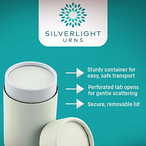 Sunflowers Scattering Tube - Extra Small, Biodegradable Cremation Urn for Ashes, Extra Small Sized Cremation Urn, 5.25 Inches High - color: Sunflowers