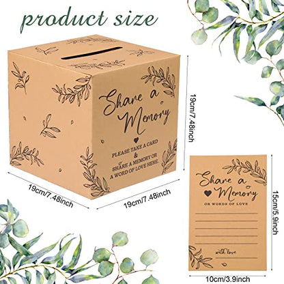 Pajean 50 Share a Memory Cards and Box, Kraft Color, Trendy - color: Kraft Color, style: Trendy