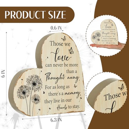 Yookeer Sympathy Gift Memorial Heart Present for Loss of Loved One Bereavement Gift Bereavement Sign Grieving Decorative Plaque for Loss of Deceased Father Mother Son Brother Condolence(Dandelion) - style: Dandelion