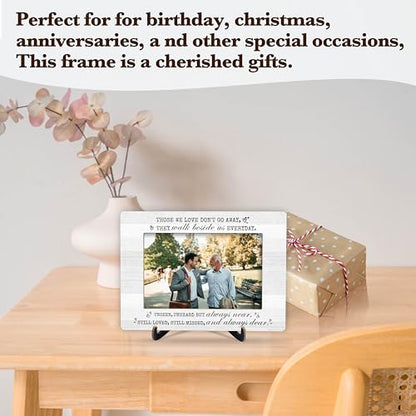 Memorial Picture Frame, They Walk Beside Us Everyday Frame, Sympathy Wooden Photo Frame With Stand, Bereavement Gifts For Loss Of Loved One, 38 - color: Those We Love Don't Go Away