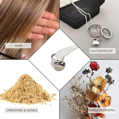 Urn Necklaces for Ashes Heart Shaped Cremation Jewelry Waterproof Memorial Keepsake Ashes Necklace for Women Men