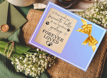 Dog Memorial Picture Frame, In Loving Memory Wood Photo Frame, Sympathy Gifts Bereavement Gifts for Loss of Dog, You Were My Favorite Hello And My Hardest Goodbye Frame, Pet Remembrance Gifts -c04 - style: Dog Memorial 4