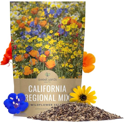 California Natives Mix - Bulk 1 Pound Bag - Over 120,000 Native Seeds - Open Pollinated and Non GMO - size: Bulk 1 Pound, style: California Regional Mix