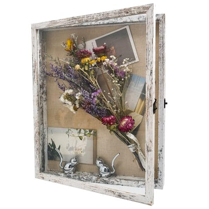 13x16 Wedding Bouquet Shadow Box Display Case,,White - color: White, size: 13*16