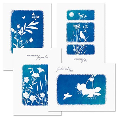 Current Impressions Sympathy Greeting Cards - Set of 8 (4 Designs), Large 5" x 7", Sympathy Cards with Sentiments Inside, White Envelopes includes - color: Impressions