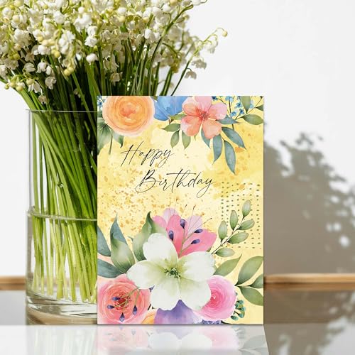It's Your Birthday KJV Cards, 24 Count | Cheerful Birthday Greetings With KJV Scripture And Envelopes Make Celebrations More Meaningful And Memorable