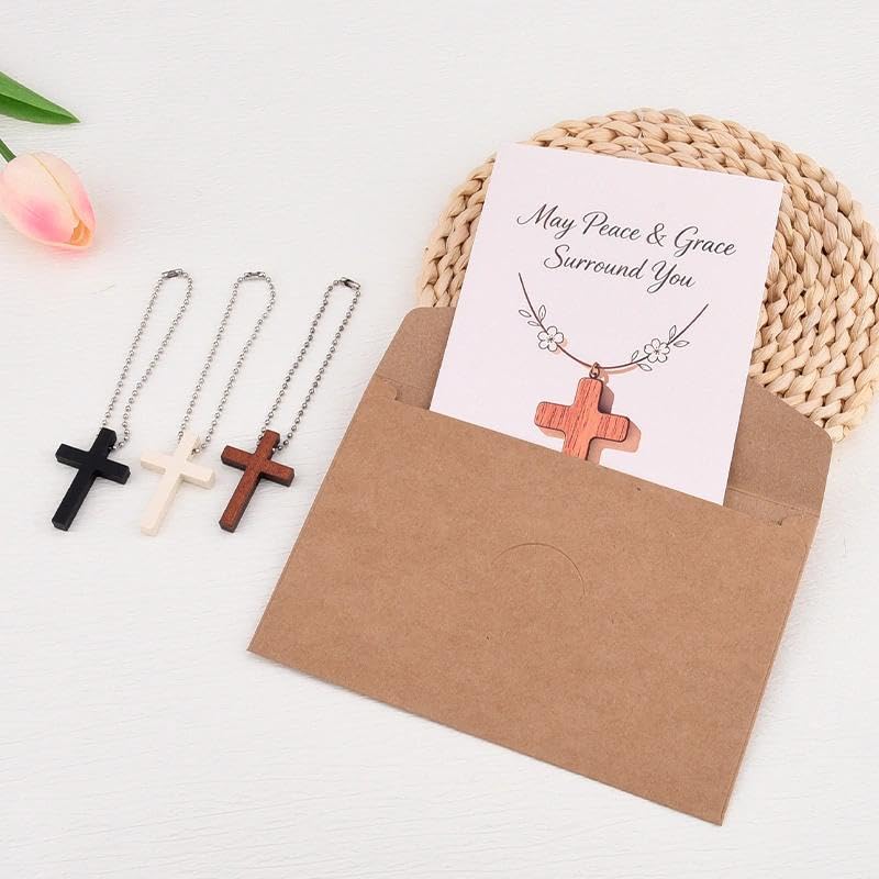 Christian Cross Pocket Hug Token Catholic Religious Greeting Cards with Cross Christians Gifts for Church Christmas Conference Gifts for Women Men Prayer Faith Christmas Exchange Card for Friend Guest - color: Christians Gifts Card