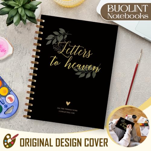 Memorial Gifts Journal for Women Men 5.5x8.5in(Black) - color: Black