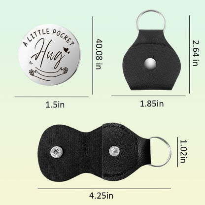 YALLNASL Grandma Aunt Mom Mothers Day Gift for Women Wife Grandpa Uncle Dad Fathers Day Presents for Men Husband Pocket Token - color: Love and Life