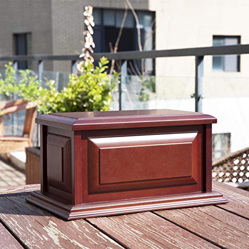 Wood Urn, Professional Wooden Urns for Human Ashes Adult,Cremation Urns (MDF) - size: 1 Count (Pack of 1)