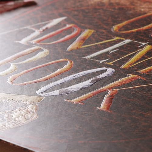 Scrapbook Photo Album Our Adventure Book Embossed Hard Cover | Movie Up Travel Memory Book for Anniversary Wedding Travelling Baby Shower Gifts - color: Retro Adventure Book