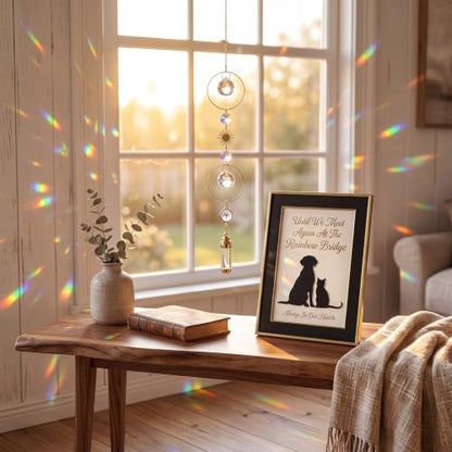 Yalikop Pet Memorial Urn Suncatcher Dog Cat Memorial Gifts,Sun - style: Sun