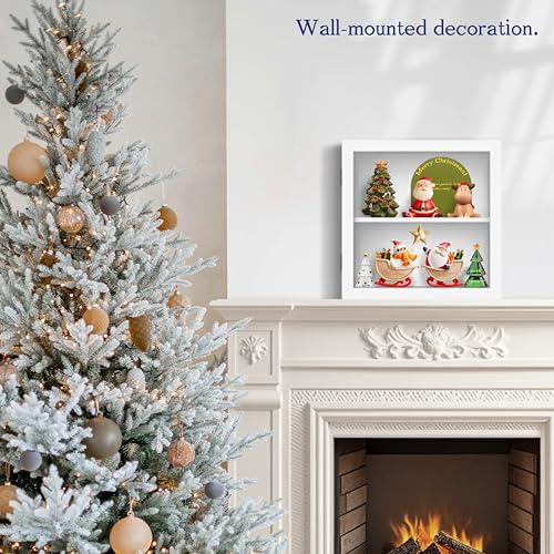 An&He 10x10 Shadow Box Frame Engineered Wood | with a 2.7" Usable Display Depth | Includes Acid-Free Backing Board, UV Resistant Acrylic, and Hanging Hardware-White - size: White 10x10