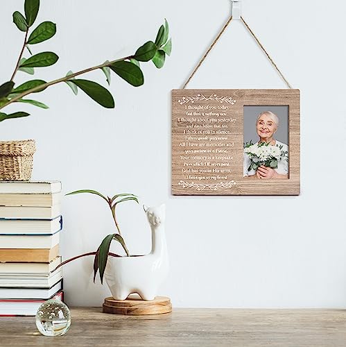 Orchroma Memorial Picture Frame,In Memory of Loved One Gifts,Bereavement Condolences Gifts,I Thought of You Today,4x6 Photo Frame - color: I Thought of You Today