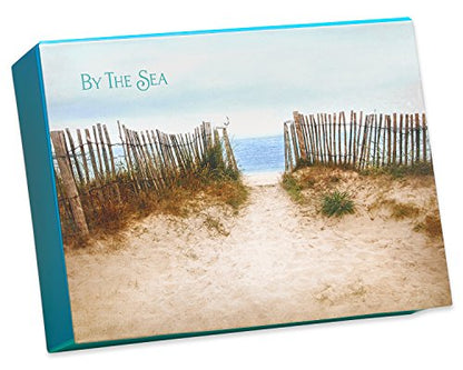 Papyrus Blank Cards with Keepsake Box, By the Sea (20-Count) - color: Blue