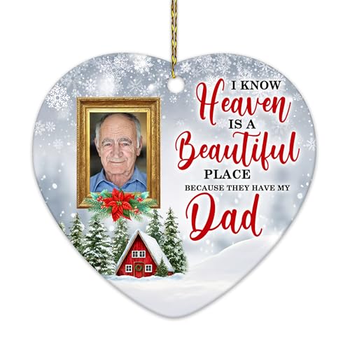 HYTURTLE Personalized Memorial Sympathy Christmas Ornament Tree Decoration - color: Heaven 10