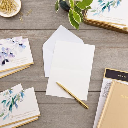 Hallmark Bulk Sympathy Thank You Cards, Assorted 50-Pack (Your Kindness)