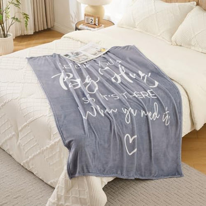 Grey Inspirational Healing Throw Blanket – Soft Flannel Fleece 50″×60″ – Get Well Soon Gifts for Women & Men – Sympathy, Thinking of You & Birthday Gift Blanket – All-Season Comfort and Warmth - color: Get Well-grey2