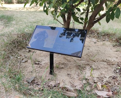 JFHEDY Grave Marker Stand for 12"x 6" Stones, Memorial Stones for Loved One1 (24“ x 12“) - size: 24“ x 12“