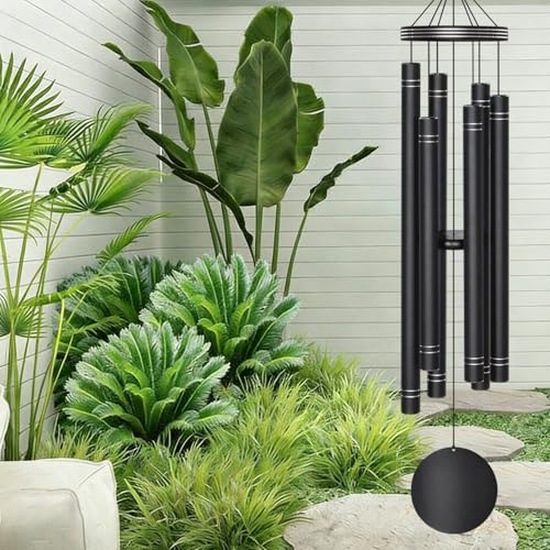 Suntimber Extra Large Wind Chimes for Outside Deep Tone,(EngravedLines,50") | Memorial Sympathy Gifts for loss of loved one, Wind Chimes Outdoor Clearance for Garden,Yard,Patio and Lawn - size: 50" Large