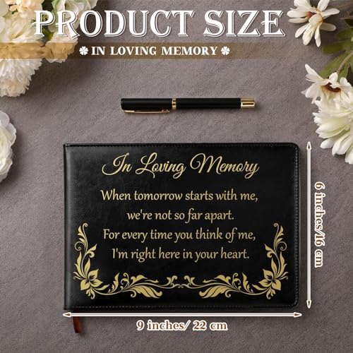 Yingzhao Memorial Funeral Guest Book with Pen 144 Pages Cardinal Funeral Guest Sign in Book for Memorial Service Celebration of Life Party Supplies in Loving Memory(Dove of Peace) - style: Dove of Peace