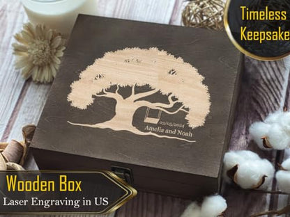 Bespoke Tree of Life Tribute - Personalized Engraving for Lasting Memories, Ideal Memorial Gift with Custom Laser Work