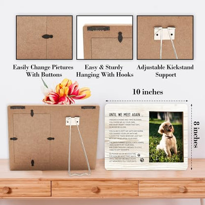 Pet Memorial Pictures Frame, Remembrance Photo Frame, Sympathy Gifts For Loss Of Pet Dog Cat, Farmhouse Home Living Room Bedroom Office Decoration -99, Rustic