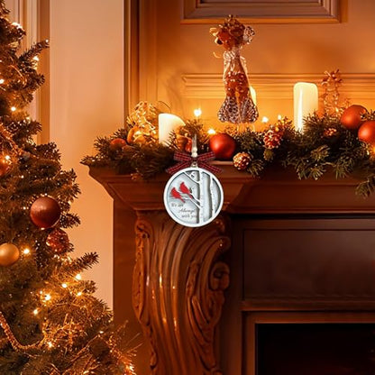 Cardinals Memorial Gifts, Red Cardinal Wooden Ornaments, Sympathy Gifts for Loss of Loved One, Grief Gifts, Bereavement Gift Ideas, Remembrance Gift for Loss of Mom, Cardinal Christmas Decor - style: 2 Cardinal Birds