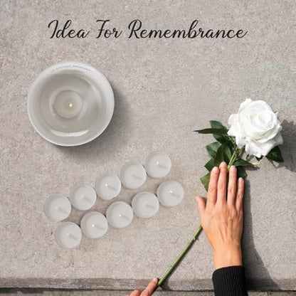 Ceramic Bereavement Votive Candle Holders Gifts (with 10 Tealight Candles) - color: Jtaxtc-01
