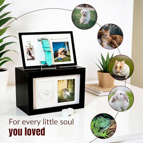 Urn for Ashes for Pets Large 9.5 × 5.71 × 7.13 Pet Urn for Dogs, Dog Ashes Keepsake, Pet Memory Box, Cremation Memorial Box, Urnas para Cenizas de Perros