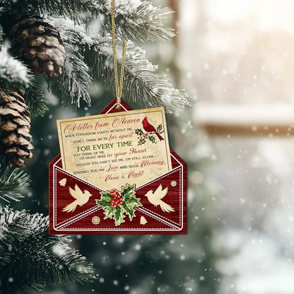 Hyturtle Memorial Christmas Ornament 2026 Gifts for Loss of Loved Ones | Cardinal Tree Eco-friendly Wooden Decoration, Sympathy Remembrance Holiday Gifts, Bereavement Keepsake, Double-sided print