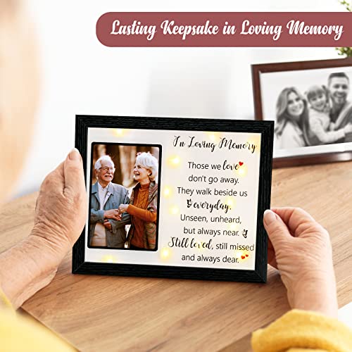Memorial Gifts LED Shadow Box 4x6 Picture Frame Sympathy Condolences Grief - size: In Loving Memory