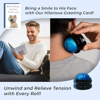 Get Well Gifts for Men After Surgery, Care Package Thinking of You Gifts | 9 PCS Cancer Support Gifts for Men, Feel Better Gift Basket with Flannel Blanket, Word Search Book, Comfort Gifts for Dad