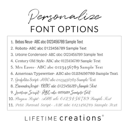 Lifetime Creations Custom 8x10 Vertical Picture Frame, Black Wood | Matte finish, glass front, easel back; add your own text; tabletop or wall; anniversary, wedding, memorial gift