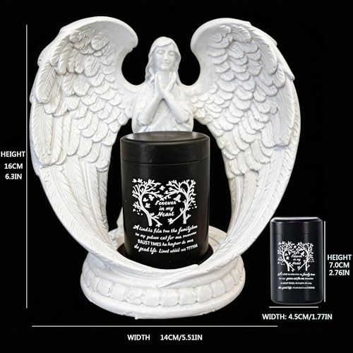 Small Keepsake Urns for Ashes - Small Keepsake Urn with Angel Wings, Pet & Human Ashes Container, Memorial Statue Gift for Mom/Grandma/Women/Dad/Grandpa (Mother-Tree of Life and Butterfly) - color: Mother-tree of Life and Butterfly