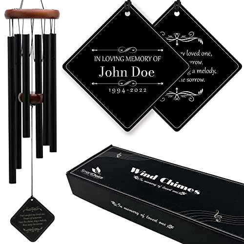Personalized Memorial Wind Chimes Sympathy Memorial for Loss of Father Or Memorial for Loss of Mother Remembrance Windchimes Loss of A Loved One, Memory Bereavement & Funeral