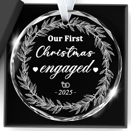 Christmas Ornaments Our First Christmas Engaged Ornament 2026 - color: 2025 Engaged