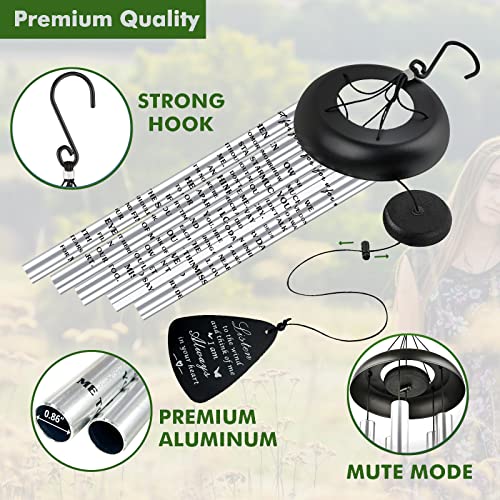 Sympathy Memorial Wind Chimes for Outside Loss of Loved One, Sympathy Gift Baskets Windchimes Outdoors in Memory of A Loved One, Grief Funeral Bereavement Memorial Gifts for Loss of Father Mother, 32" - size: 32 inch